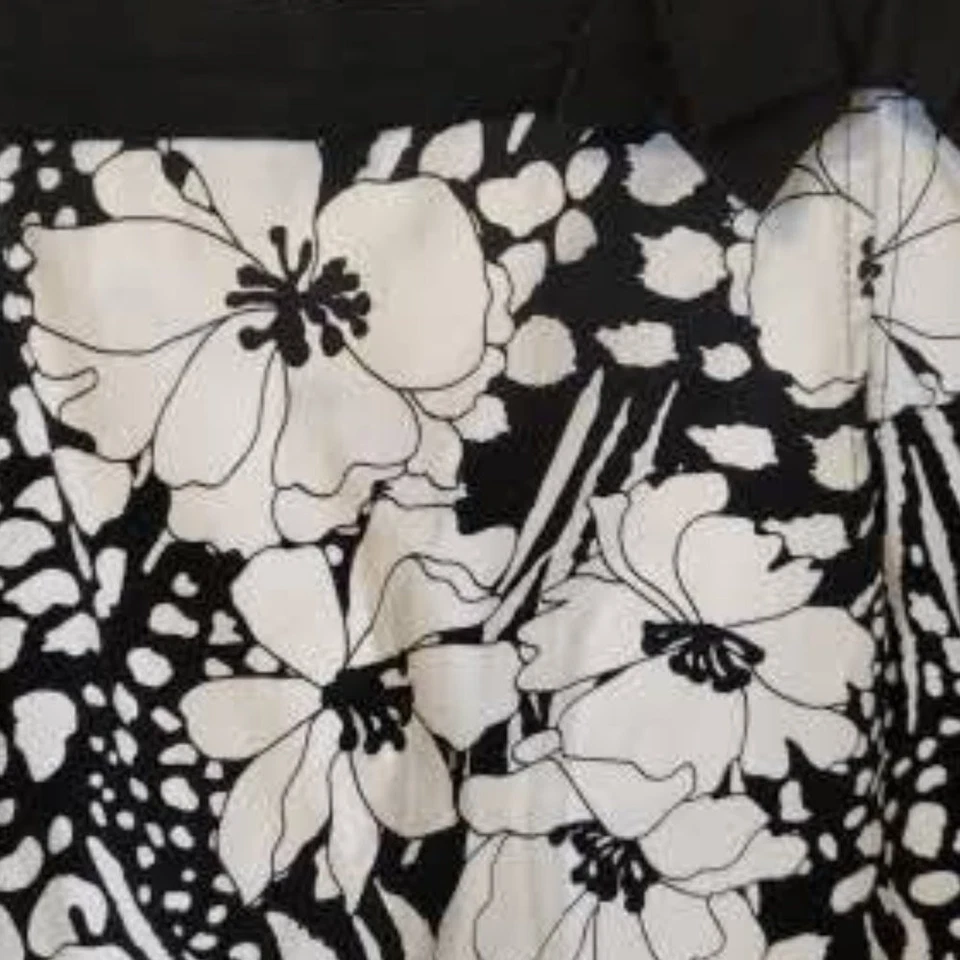 Spense платье, размер 8, черно-белые цветы, ретро стиль - Изображение 4 из 4