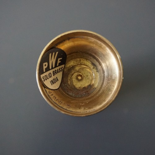 Solid Brass Bud Vase PWF India Vintage Small 8" Tall ***READ - Picture 13 of 16