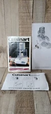 Cuisinart Pro Classic 7-Cup Food Processor Use Care Recipe Booklet Manual 1995