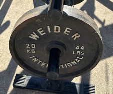 Weider International Pair of 20kg 44lb Olympi...