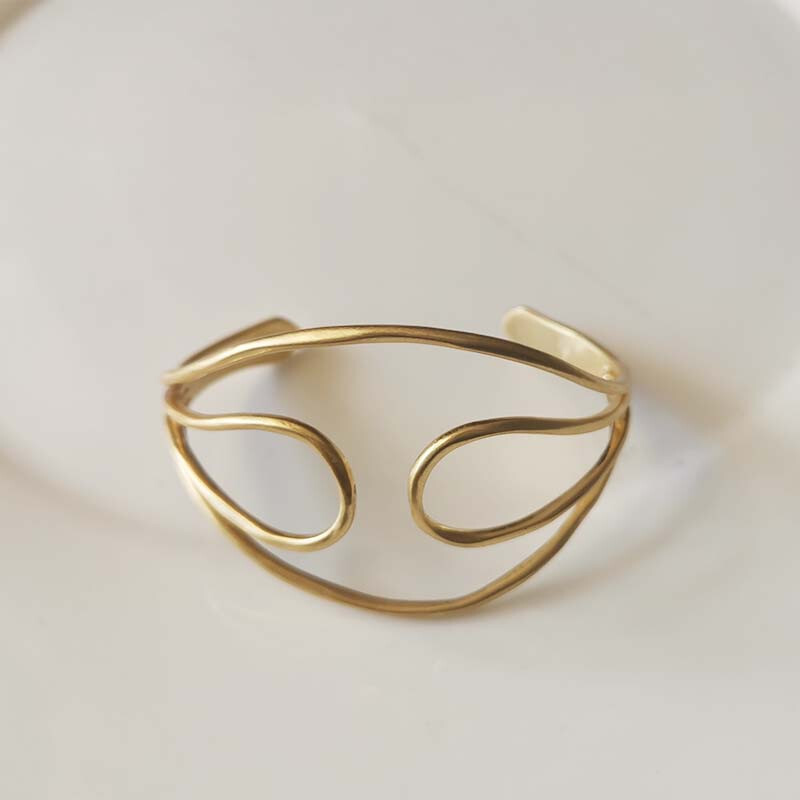 New Stella Dot Statement Open Bangle Cuff Retro Women Party Holiday Jewelry Gift