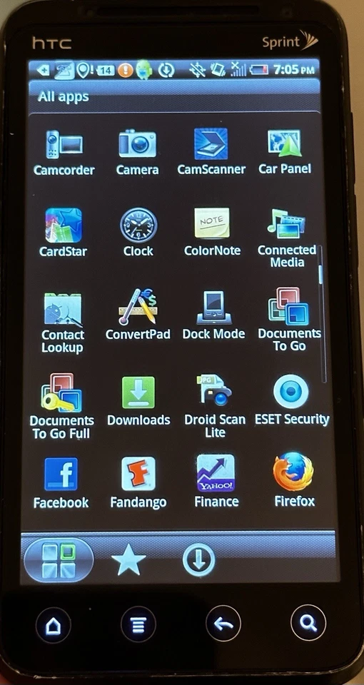 Smartphone HTC Evo 3D / PG86100 - Negro y Rojo Muy Raro Sprint Foto 2 de 4