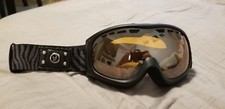 Designer Women's Snow Goggles New Animal Print Black and Grey