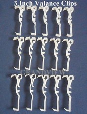 15 Pcs 3 Inch Valance Clips Faux  Wood Venetian Blinds 3"
