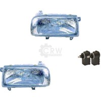 Scheinwerfer Set (Rechts & Links) FüR VW Vento Typ 1H2 92-98 Inkl. Motor