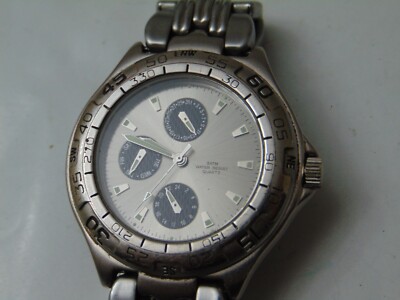 Men's Lotus 3ATM Day/Date Watch Quartz Water Resistant w/ Sub Dials -Works Great