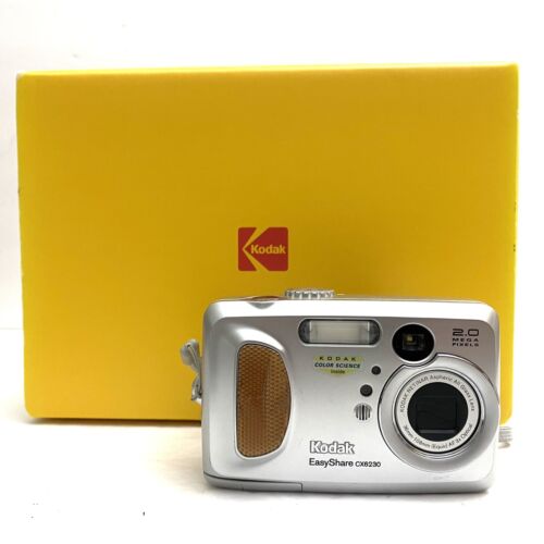 Kodak EasyShare CX6230 2.0MP Digital Camera Silver W/ Box - Works But READ