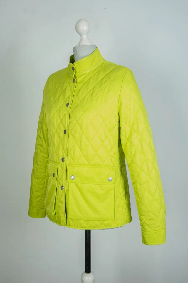 Chaqueta acolchada verde a cuadros Nova Burberry London para dama talla S Foto 4 de 4