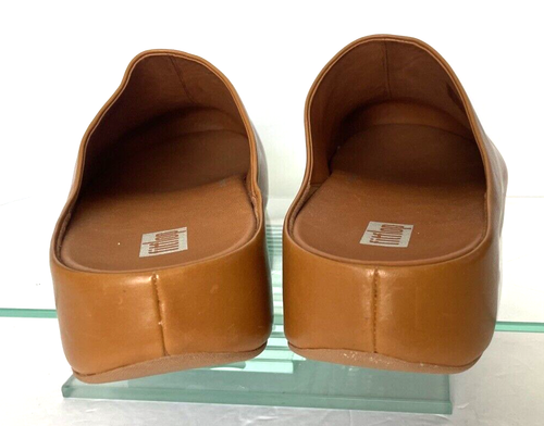 FITFLOP SHUV LEATHER CLOGS MULE Light Brown Clogs US 9 - Picture 7 of 11