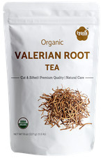 Organic Valerian Root Tea, Valeriana officinalis, Cut and Sifted, 8 oz, 16 oz