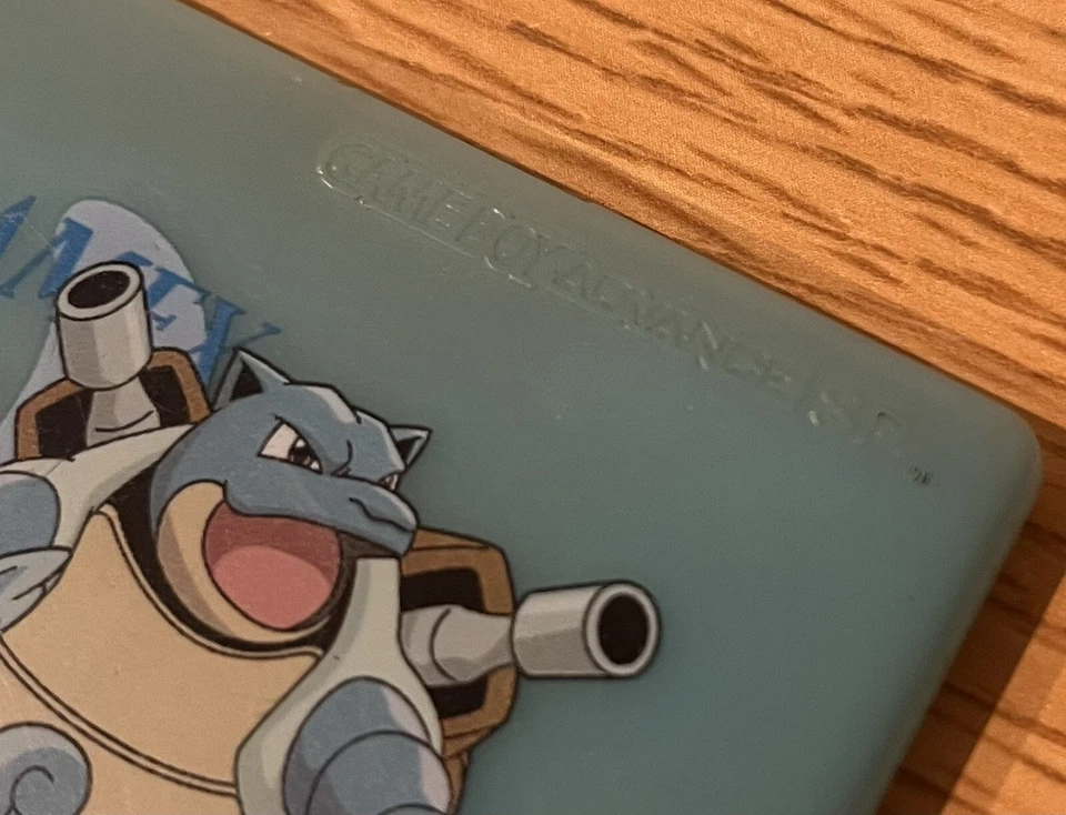 Nintendo Game Boy Advance GBA SP Official Pokemon Blue Kamex Hard Cover Japan JP - Image 4 of 4