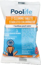POOLIFE 3" CLEANING TABLETS STABILIZED CHLORINATOR  (SINGLE TABLET)