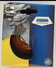 OSBORN Topfbürste 180 mm, D. 100 mm, M 14x2, rot, NEU, OVP
