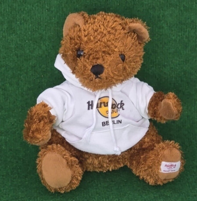 Hard Rock Cafe Berlin Bär Stofftier Kuscheltier 20 Cm Bear Kaputze Plüsch Sammel