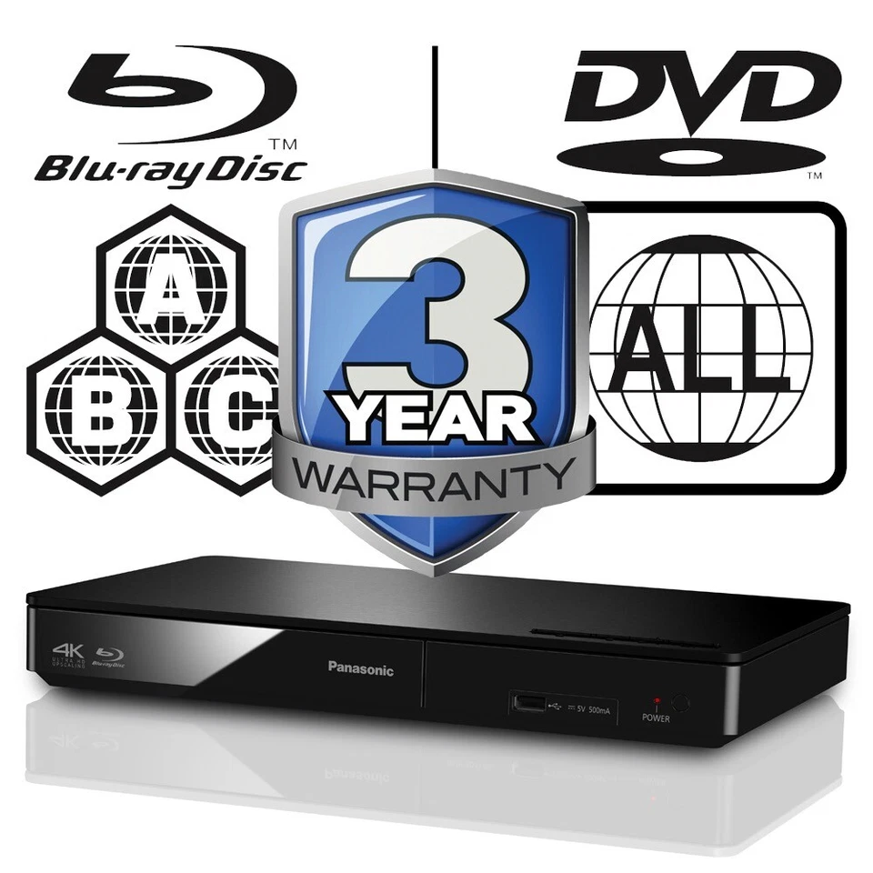 Panasonic Blu-ray Player DMP-BDT170EB All Zone Free MultiRegion 4K Upscaling 3D  - Image 2 of 4