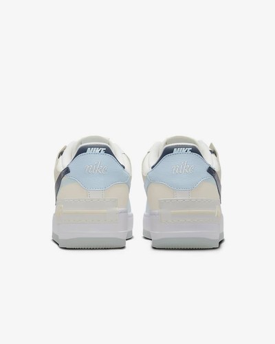 Women’s Size 7.5 Nike Air Force 1 Shadow Sail Navy Glacier Blue DZ1847-107 - Picture 7 of 8