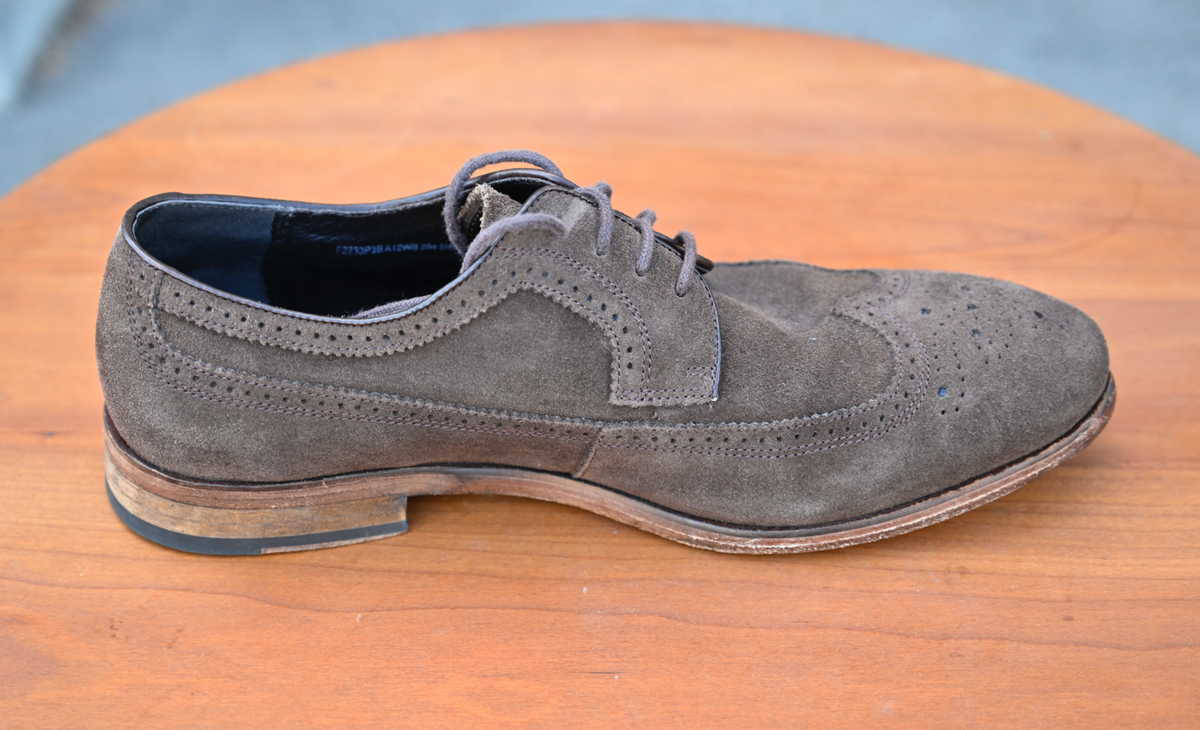 John Varvatos USA Men’s Wing Tip Dress Shoes size 10.5 John Varvatos Monk Strap Leather Shoes Mens US 10.5 Oxford  main image 2