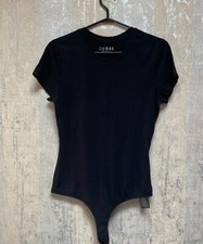 Guess Black Bodysuit Short Sleeve Size L
