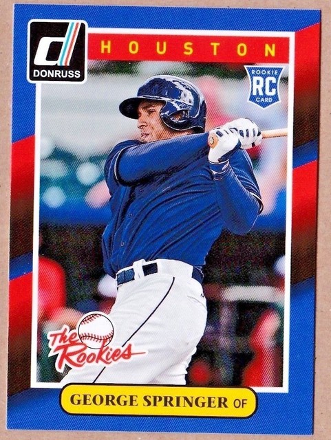 GEORGE SPRINGER ROOKIE 2014 Donruss The Rookies Base Card 32 