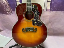 J-200 Premium Solid Spruce Acoustic guitar Sunset color Mahogany neck Hot sale