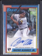 Nacho Alvarez Jr 2024 Topps Archives 90CA-NAJ 1990 Topps Chrome Auto  10/299