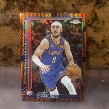 ALEX CARUSO 2025/26 Topps Chrome Orange Basketball Refractor #170 Thunder
