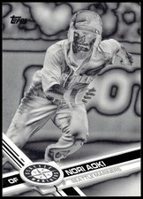 Nori Aoki Seattle Mariners 2017 Topps Black & White #153