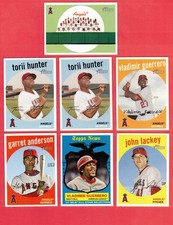 2008 Topps Heritage Los Angeles Angels 1-720 Master Team Set SPs Black Backs!