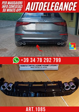 💕ART. 1085 DIFFUSOR AUDI A3 8Y 2020-2024 SPORTBACK BERLINA LOOK S3 💕