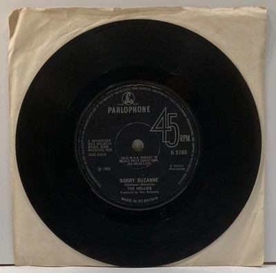 The Hollies Sorry Suzanne Parlophone 70s Vinyl 45