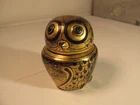 papier mache owl trinket box