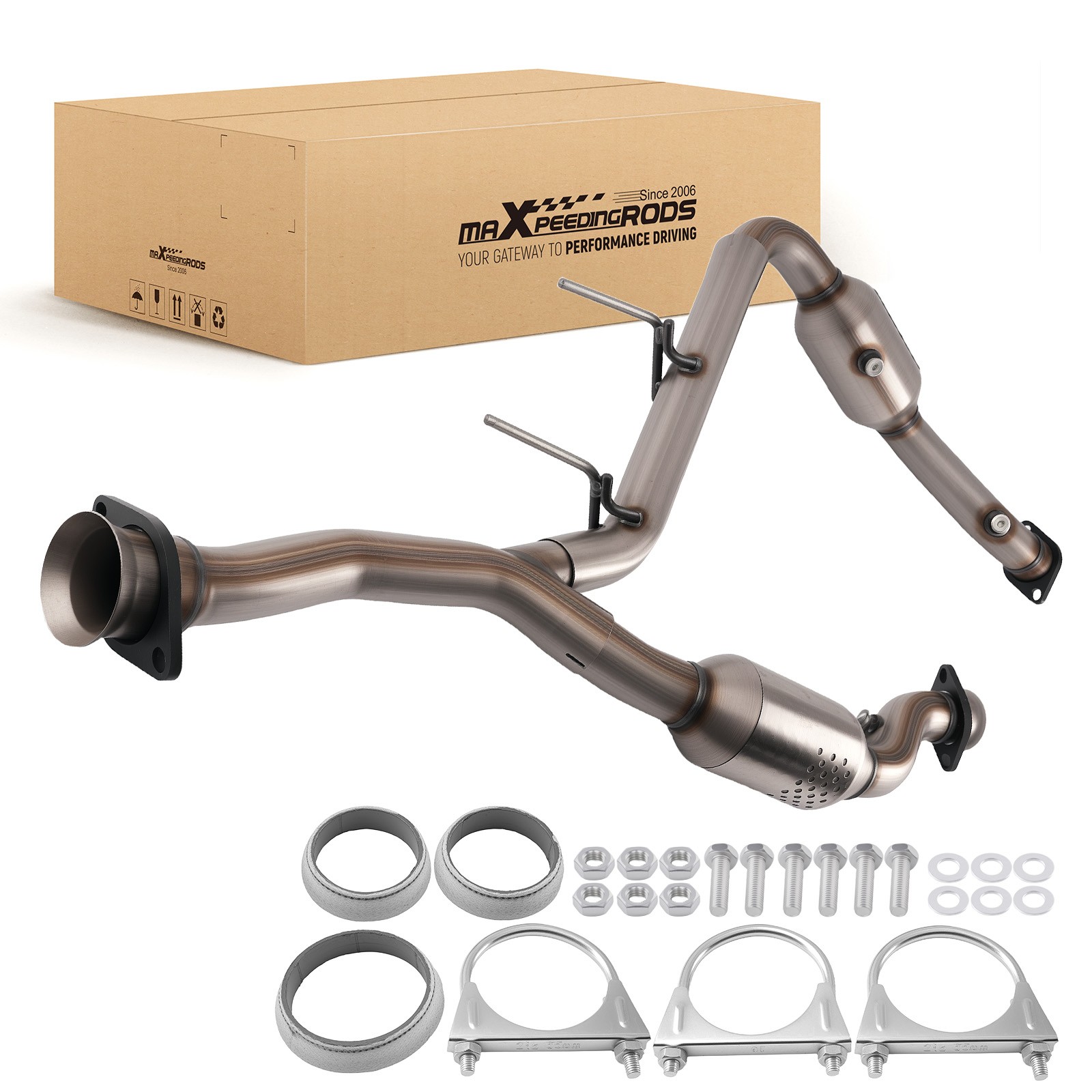 LH & RH Catalytic Converter for Ford F-150 3.5L V6 2015-2020 Stainless Steel