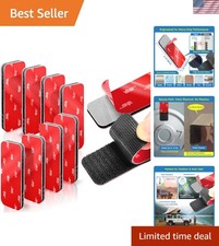 8 Sets Heavy-Duty Adhesive Hook and Loop Strips   1.2" x 3.2" High-Bond Faste...