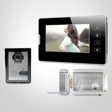 7" Video Door Entry Phone Call System Electric Lock Supported for Home Security