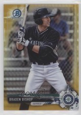 2017 Bowman Chrome Prospects Gold Refractor 21/50 Braden Bishop #BCP211 s3g
