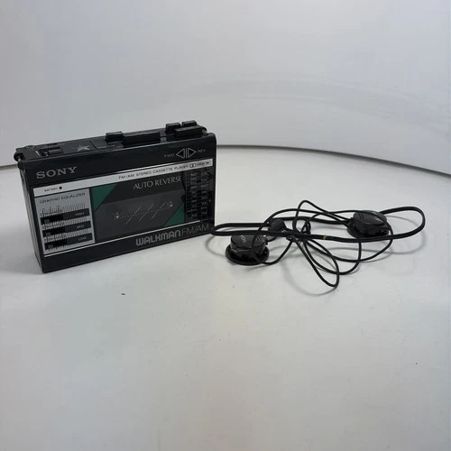 Vintage Sony WM-F18/F28 Walkman AM/FM Radio Stereo Cassette Player, Auto Reverse