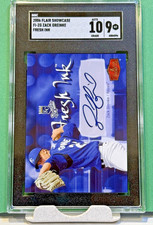 2006 Flair Showcase Zack Greinke Autograph SGC Graded 9/Auto 10 KC Royals