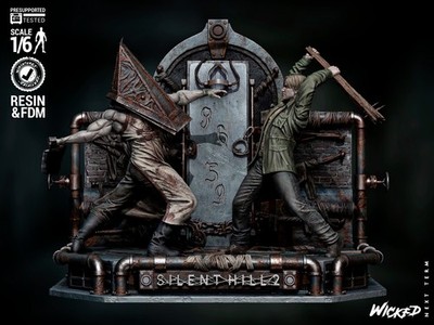 3D Printed Fan Art Silent Hill Diorama by Wicked3d