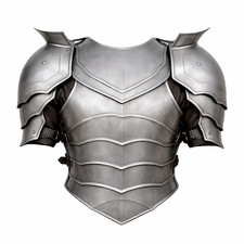 Medieval Knight Steel Chest Armor Breastplate with Pauldrons LARP Cosplay