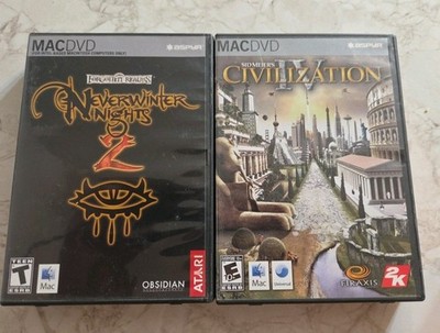 Sid Meier's Civilization IV w/ Neverwinter Nights 2  2pk MAC DVD Atari 2k 