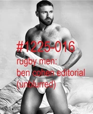 MALE PORTRAIT #1225-016 -athletes series -rugby men -ben cohen - free ship in us