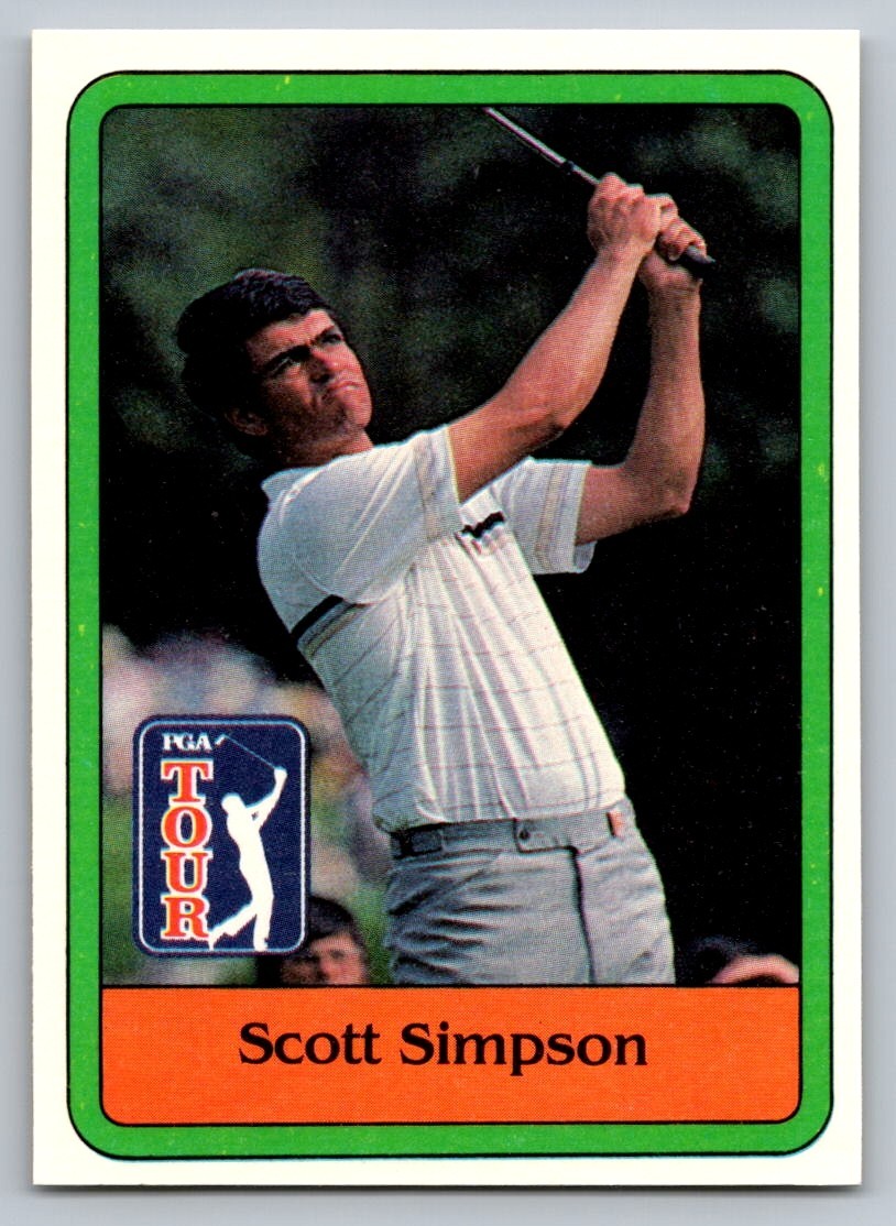 Scott Simpson #24 Golf Cards 1981 Donruss trading card — raw and PSA graded price guide