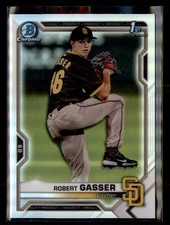 2021 Bowman Draft #BDC-135 Robert Gasser Chrome Refractor