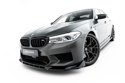 Spoilerlippe Front Ansatz für BMW M5 F90 schwarz glanz Schwert Lippe Competition