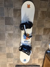 GNU 155cm All-Mountain Snowboard w/ Bindings ...