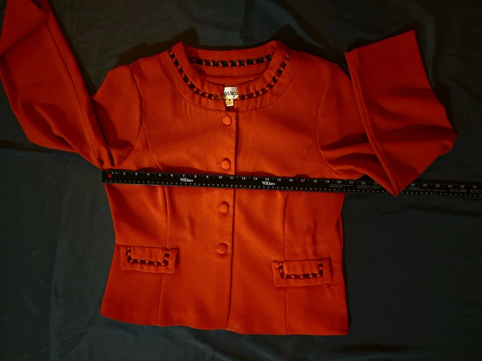 Traje Falda Danny & Nicole 2 Piezas, Rojo, Talla 16 Foto 3 de 4