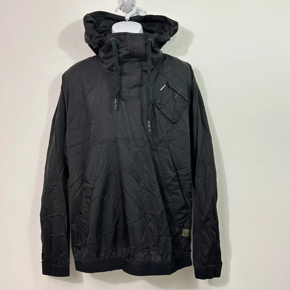 NWT G-Star Raw Anorak Ripstop Shell Jacket Hoodie Black Mens Medium - Image 3 of 4