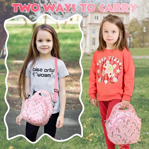 Lunch Bag for , Chasechic Cute Lightweight Neoprene Insulated Lunch Boxes Tot... - Picture 2 of 7