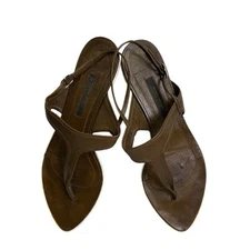Vintage Narciso Rodriguez Flatform Sandals sz 10 US 40.5 Euro Leather #M239