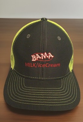 Prairie Farms Barber BAMA MILK ICE CREAM Mayonnaise Cap Snapback Mesh Alabama